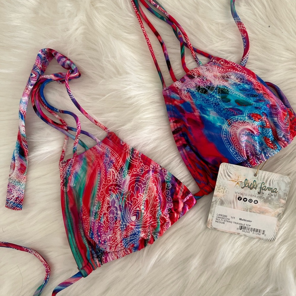Luli fama Amanecer bikini top